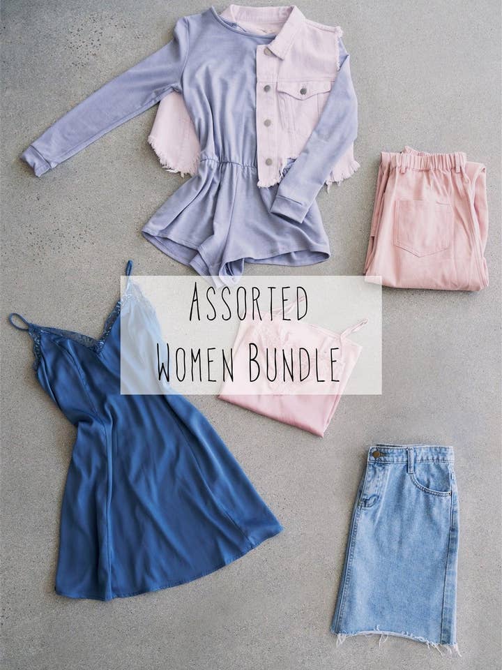 Assorted Women's Clothing / Surprise Box - 6 pcs for wholesale by Tasha Apparel Wholesale