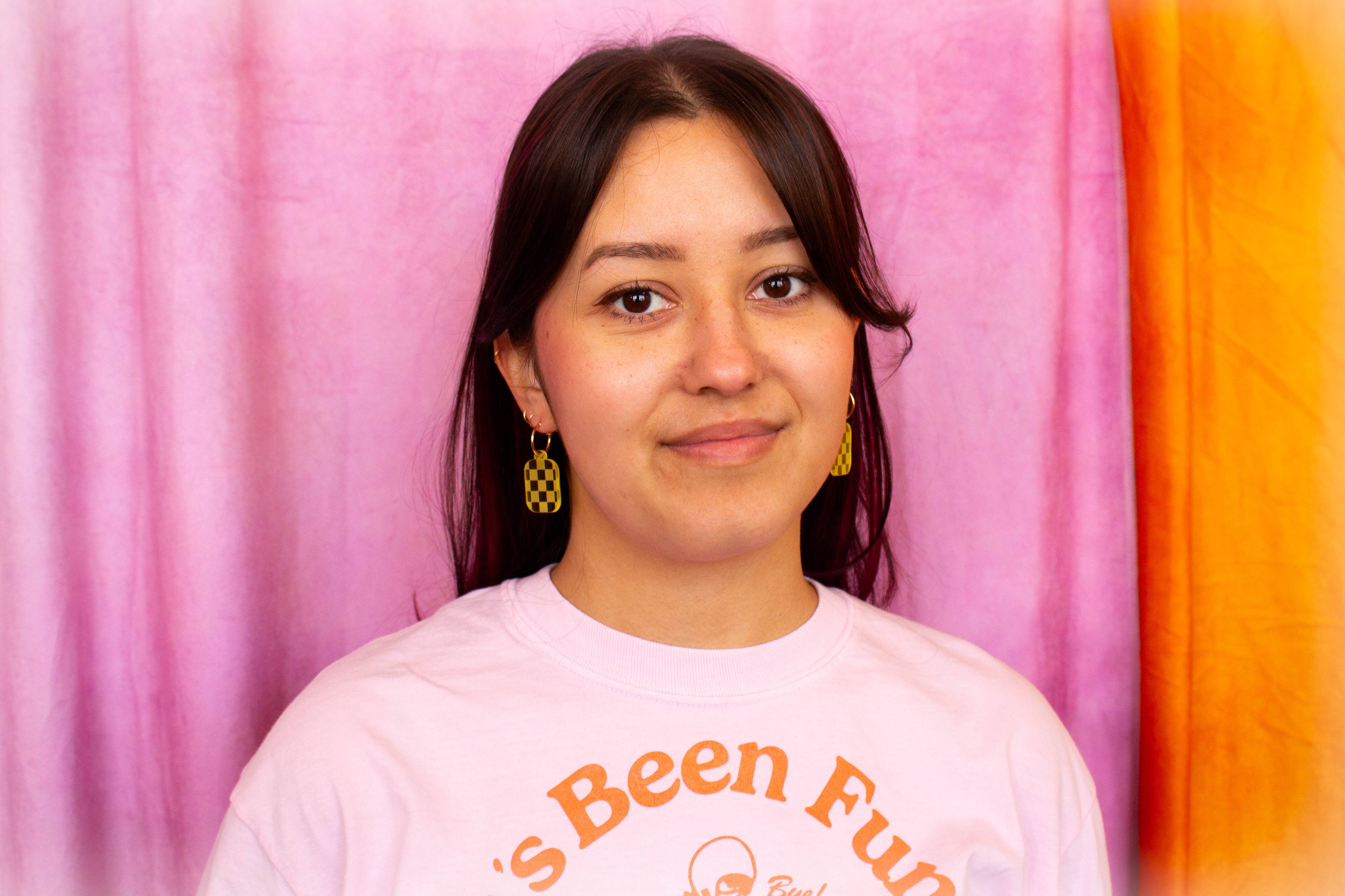 Sunshine Studio - Wholesale Dangle Earrings - Checkered Charm Simple Colorful Earrings8