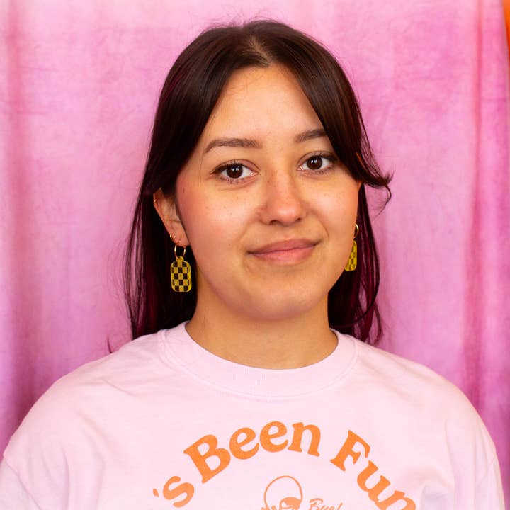 Sunshine Studio - Wholesale Dangle Earrings - Checkered Charm Simple Colorful Earrings8