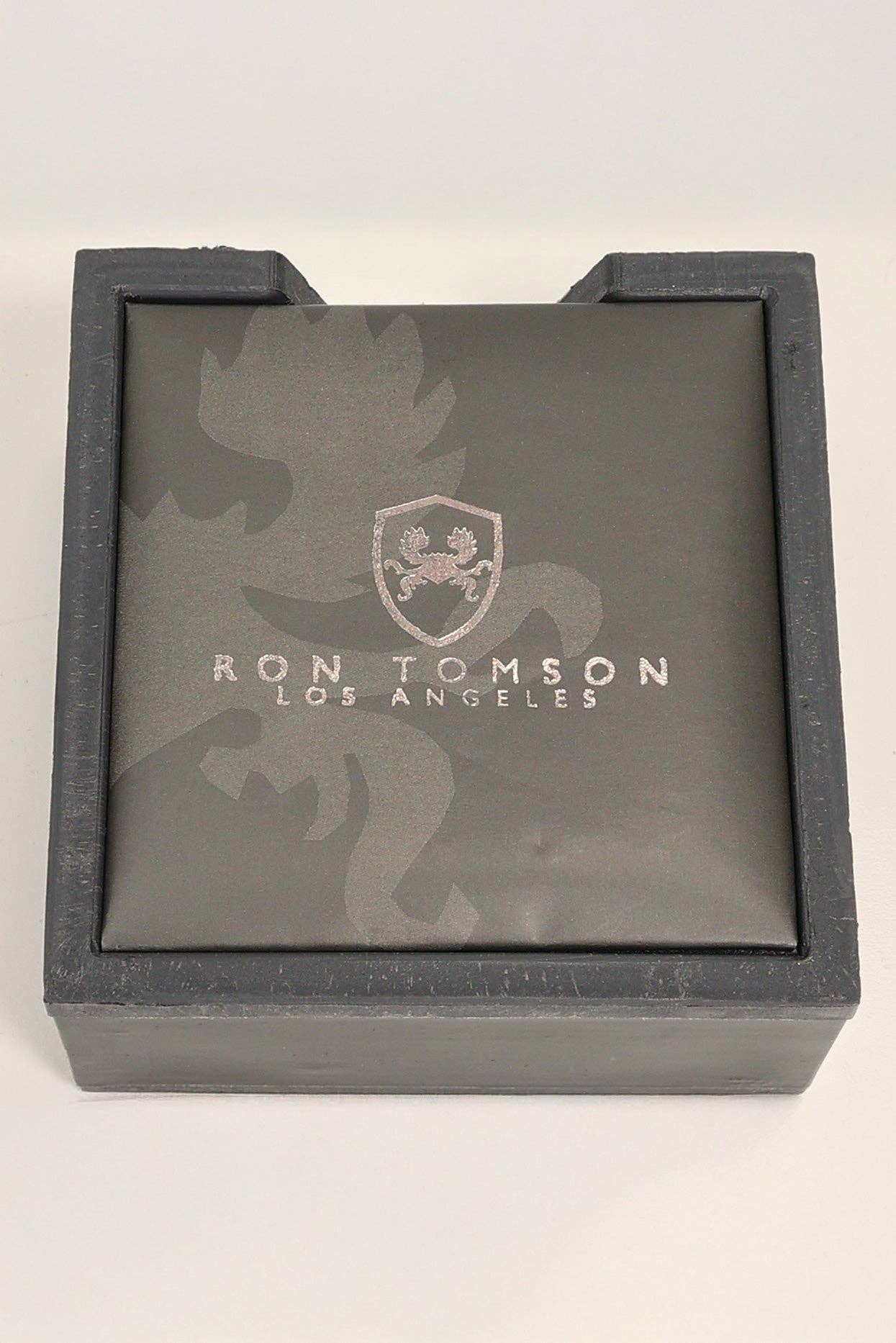 Brushed Herringbone Stainless Steel Cufflinks Silver Yellow for wholesale on Faire2