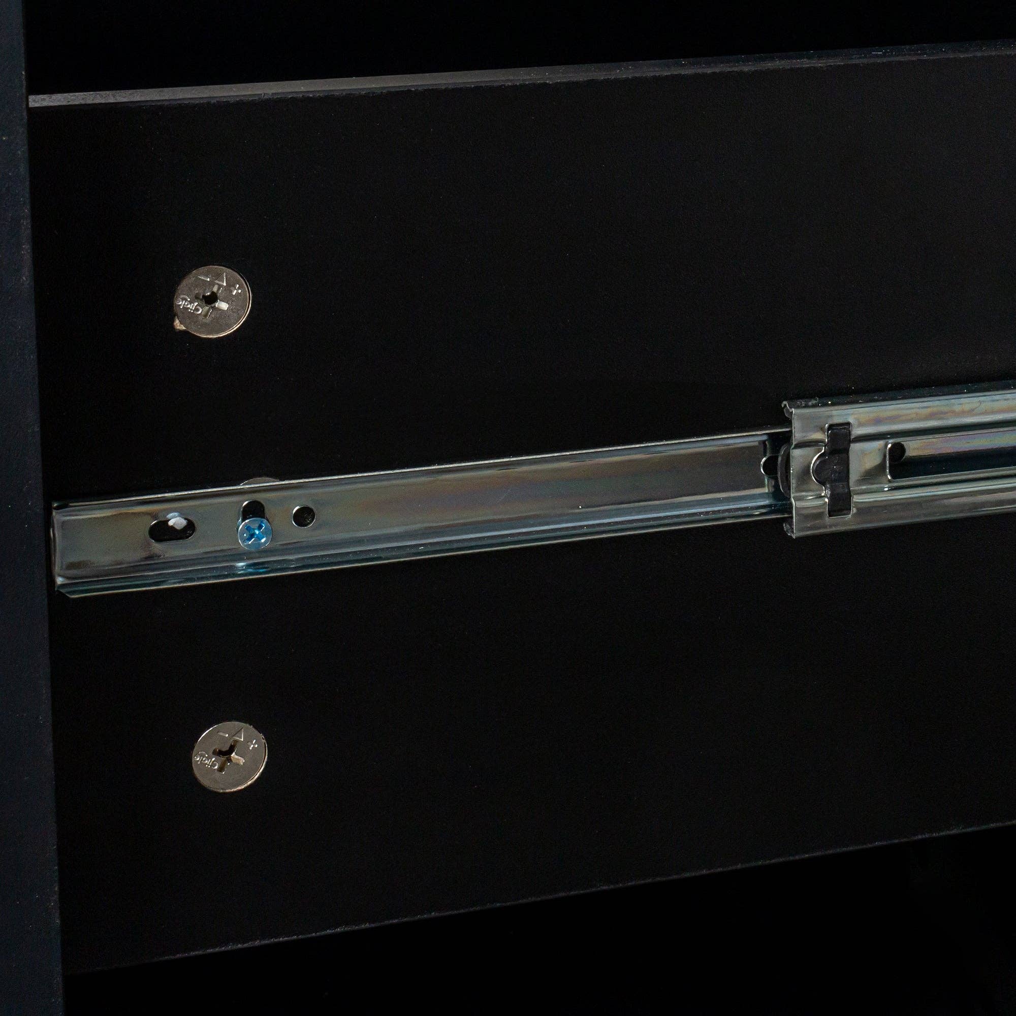 39F Inc. - Wholesale Desk Set - 60in Corner Office Computer Desk with Hutch-Antiqued Black7