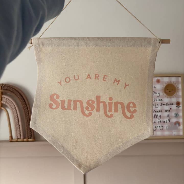 You Are My Sunshine Hanging Banner 24x24cm for wholesale by Little M