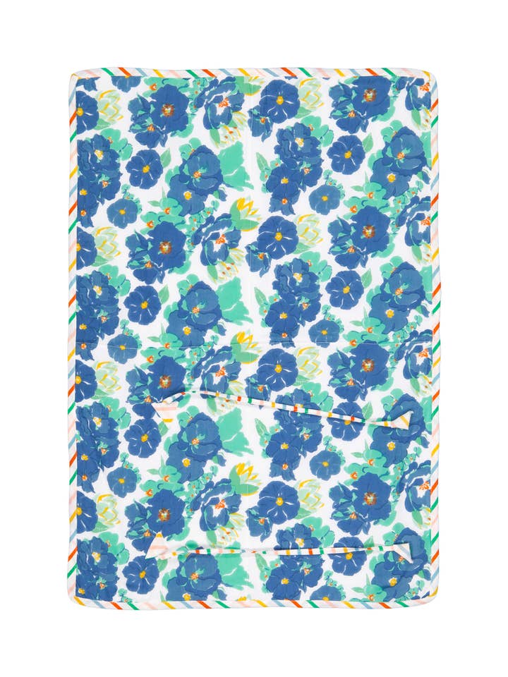 REJSESKIFTEUNDERLAG BLÅ BLOMSTER for engroshandel hos Lucas du Tertre - Europe