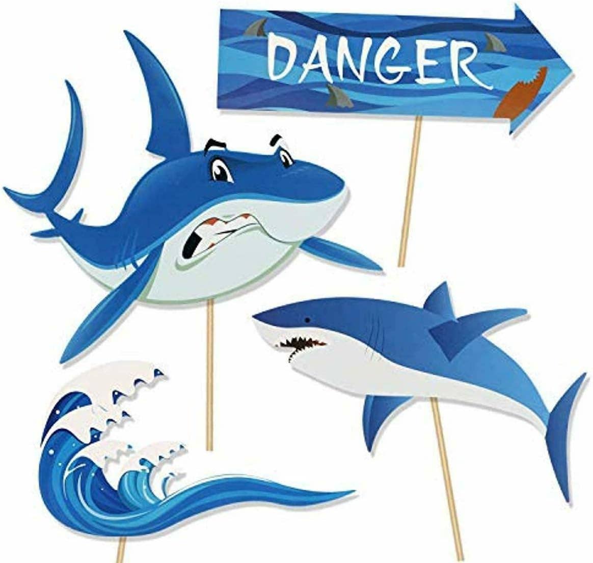 AZ Trading & Import (Toys, RC Toys & More) - Wholesale Party Sign/Banner - Photo Booth Prop Set (Shark Theme)4