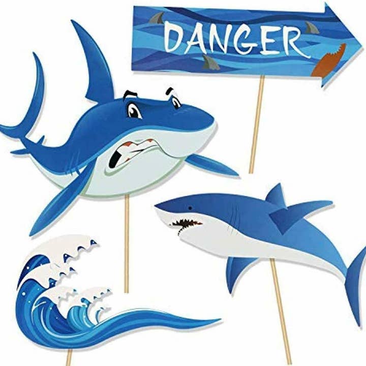AZ Trading & Import (Toys, RC Toys & More) - Wholesale Party Sign/Banner - Photo Booth Prop Set (Shark Theme)4
