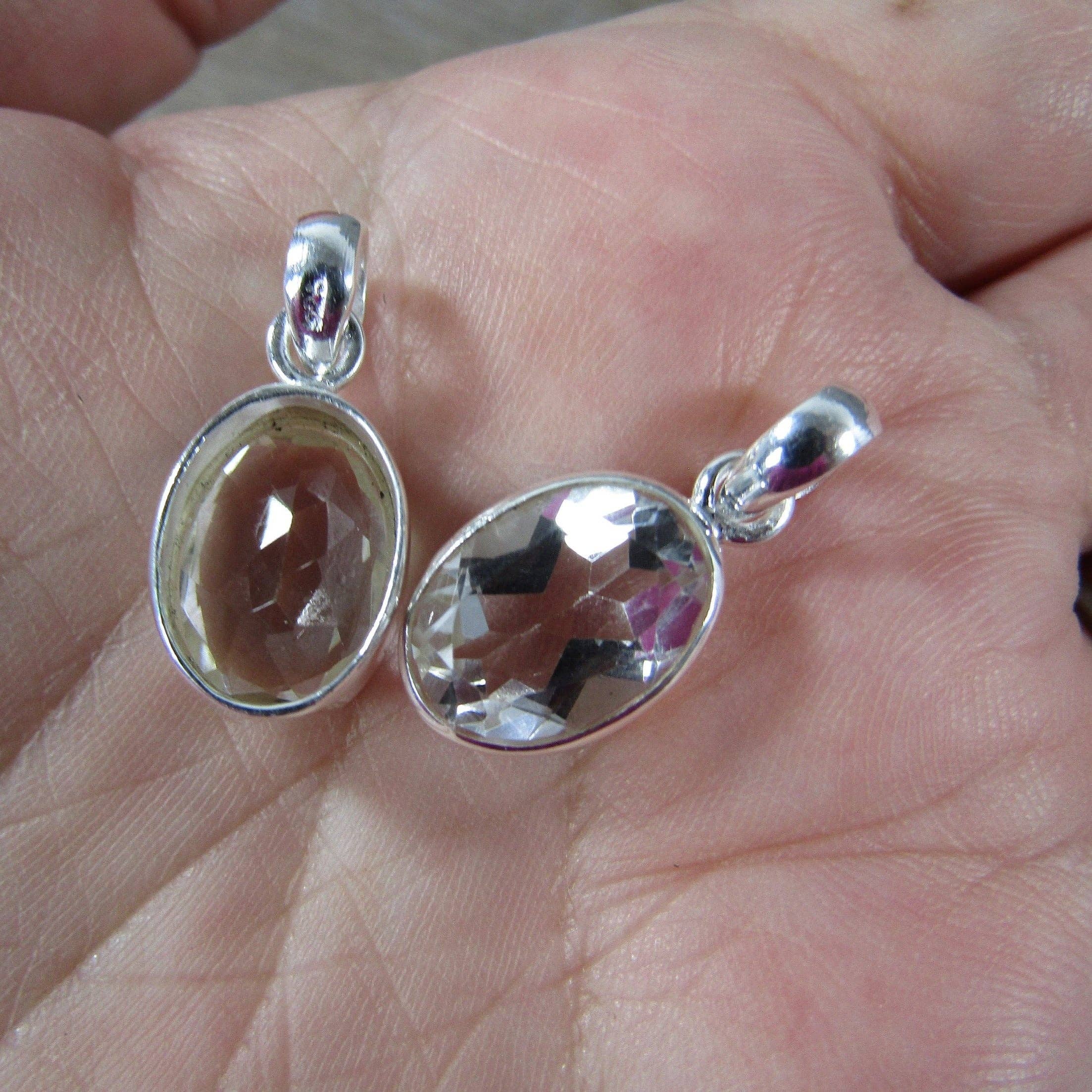 Keystone Crystals - Wholesale Individual Charm/Pendant - Sterling Silver Oval Pendants6