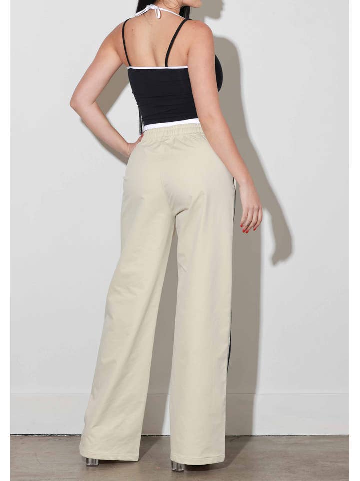 CREAM Wide Leg Track Pants for wholesale on Faire5