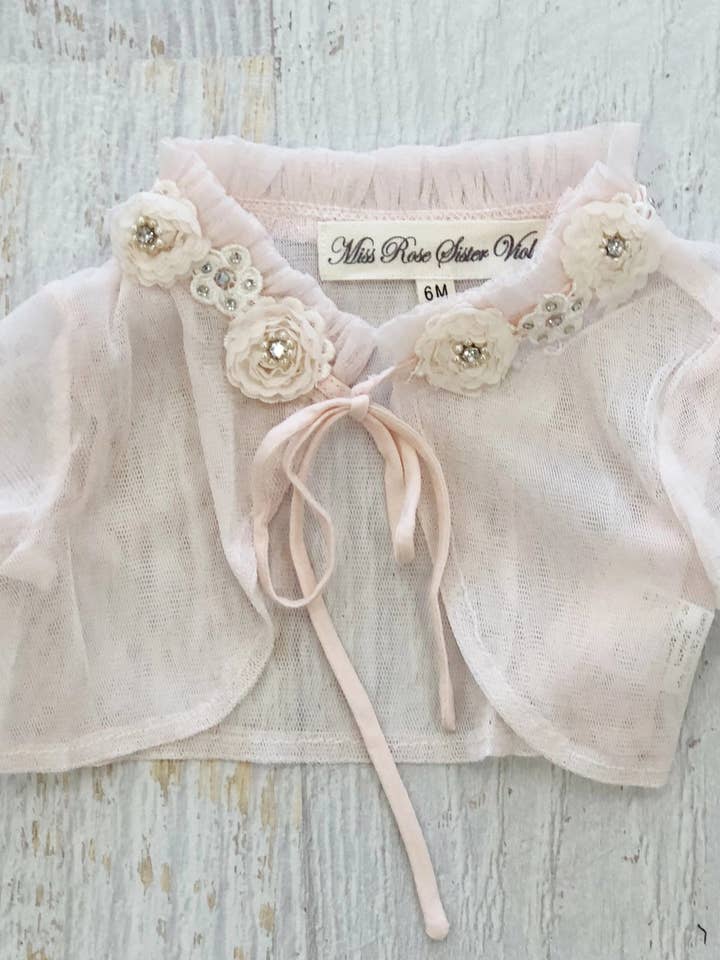 Baby and child Pixie Capelet. Blush. for wholesale by Miss Rose Sister Violet Australia
