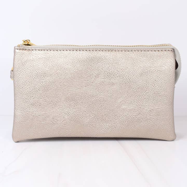 Caroline Hill - Wholesale Crossbody Bag - Women's - Liz Crossbody Bag PEWTER