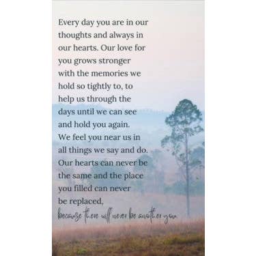 Il n'y aura jamais un autre toi - Art mural de deuil pour la vente par Roslyn Décor