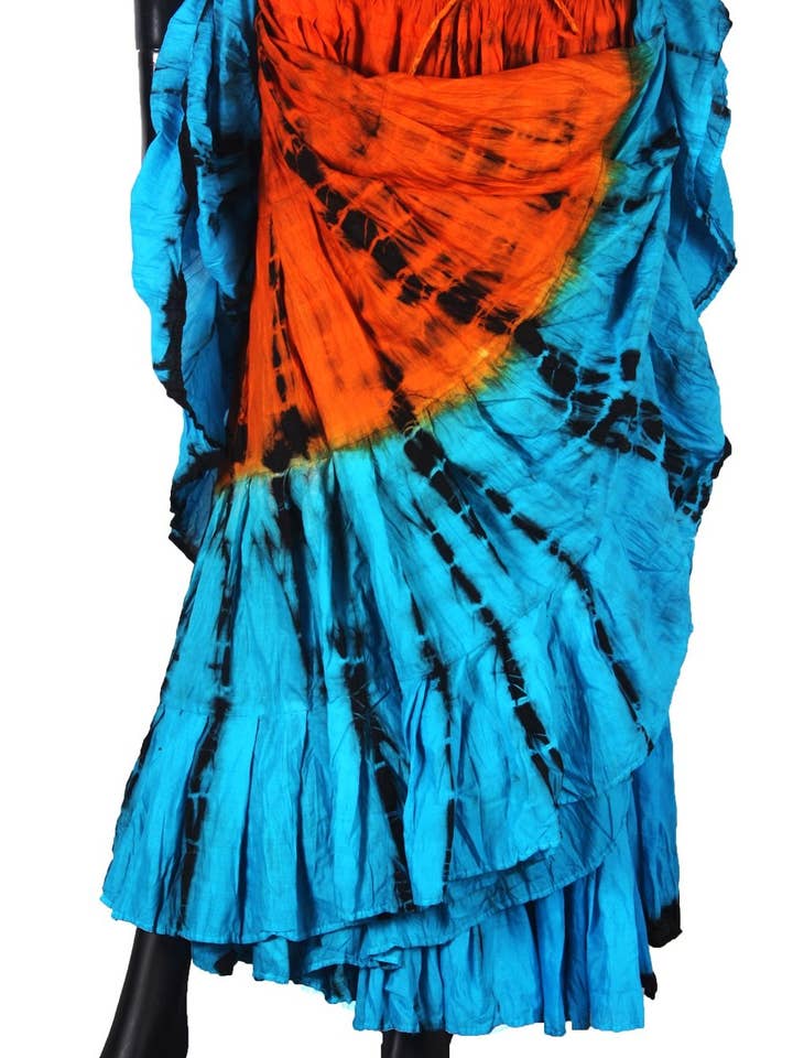 Tweekleurige tijgerstreep rok #5 2018 voor wholesale door Senoritas Tribal Designs