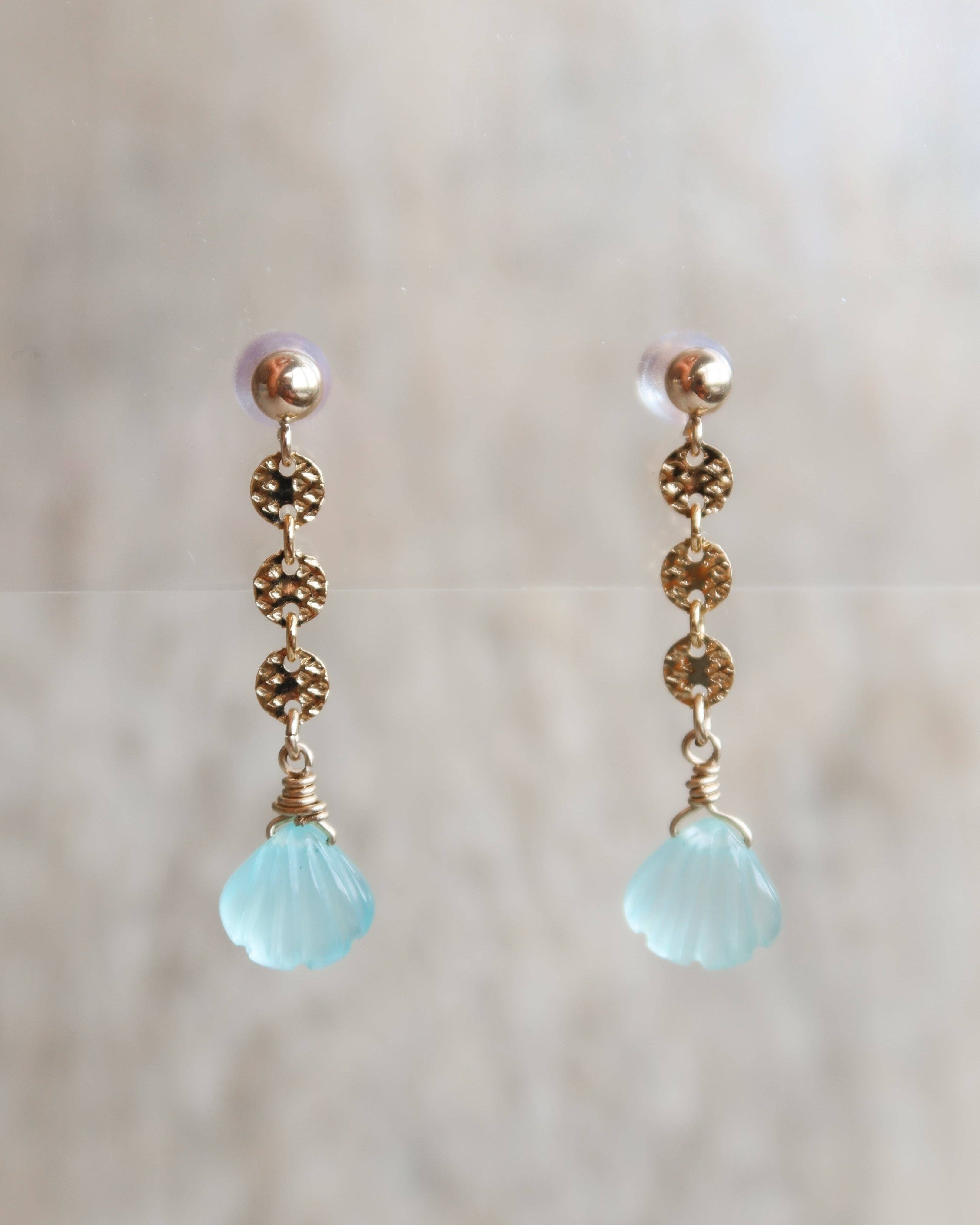 Essenshell - Wholesale Dangle Earrings - Starburst Splash Earrings in Amethyst3