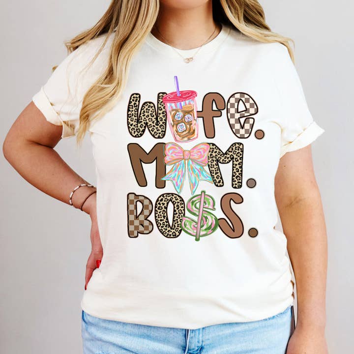 Moglie Mamma Capo Retrò DTF Trasferimento Termico per la vendita all'ingrosso da parte di Trendy Transfers