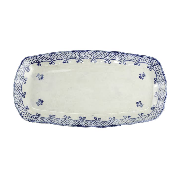 Burano Rectangular Tray for wholesale by Arte Italica & Crown Linen Designs