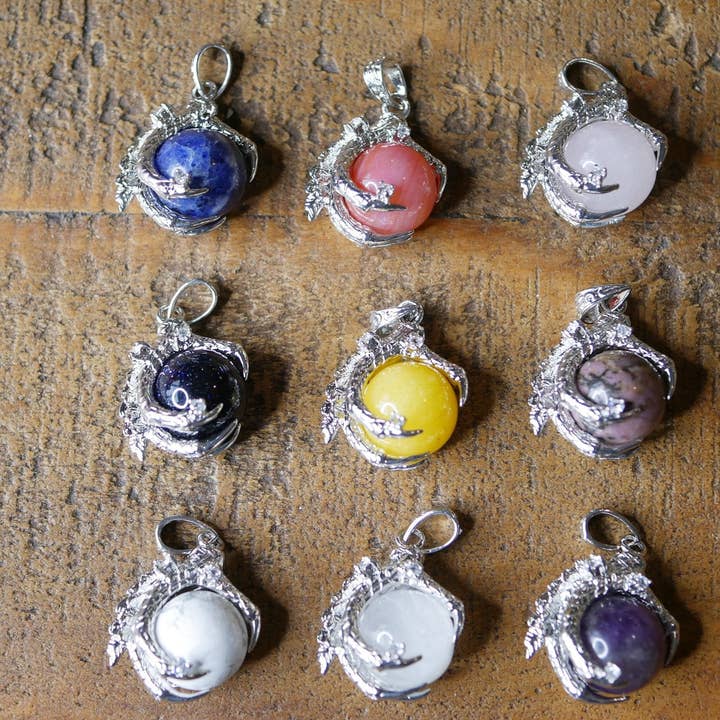 Pendente Garra de Dragão de Pestanho com Pedras Preciosas por atacado de Superior Stones & Gifts INTL LLP