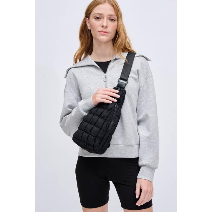 Urban Expressions - Vendita all'ingrosso Borsa a tracolla - Donna - Zaino a tracolla in nylon trapuntato Bristol32