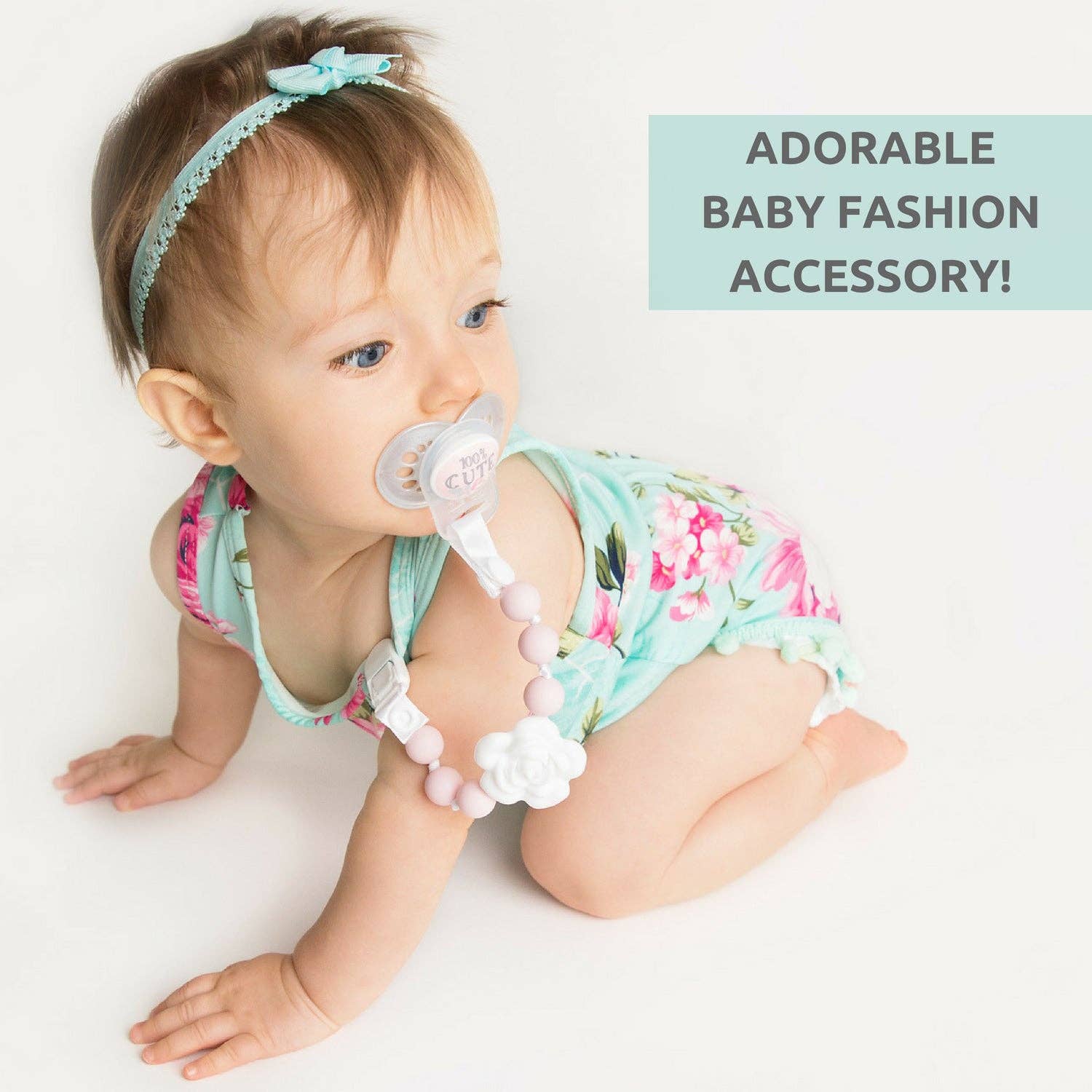 Vesta Baby - Wholesale Pacifier Clip - Baby - Silicone Pacifier Clip and Teether Holder Set Pink 2 Pack7