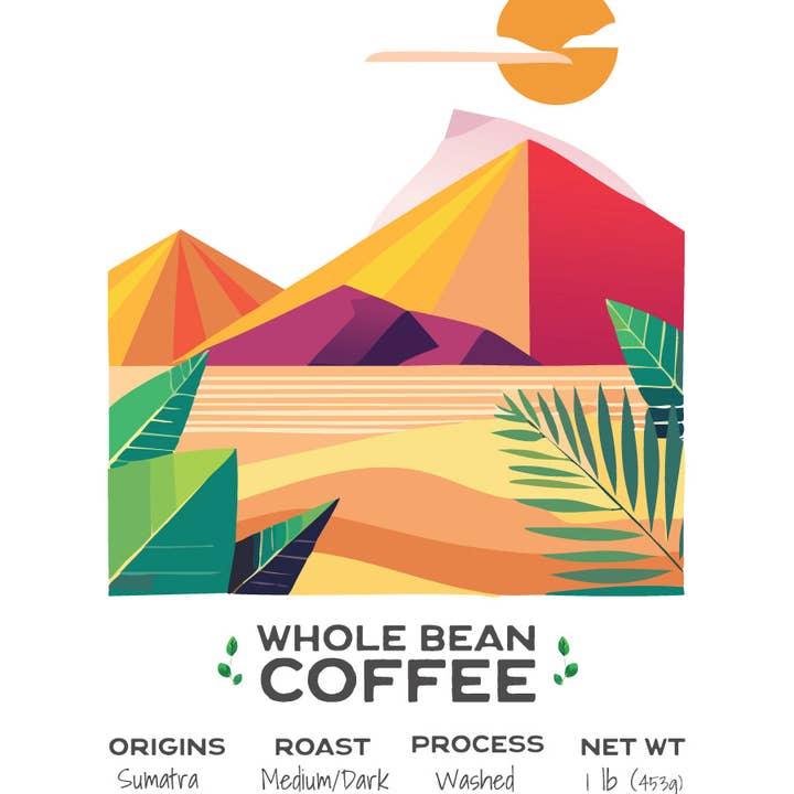 Fair Beans Coffee Company - Wholesale Coffee Beans - Fairtrade® Sumatra- Medium/Dark Roast