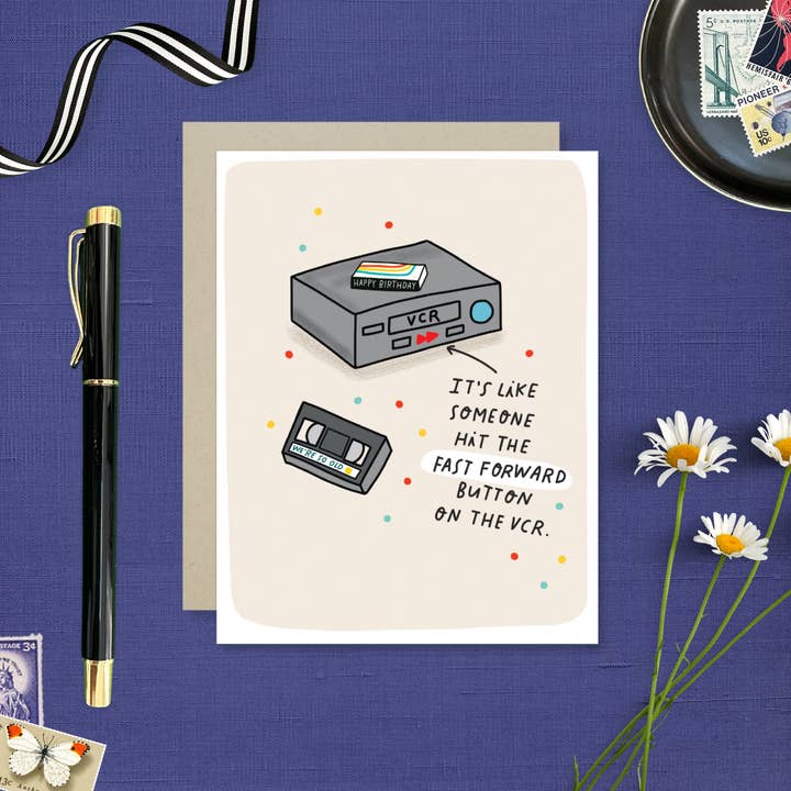Barone and Co. - Wholesale Birthday Card - Fast Forward VCR Birthday Card3