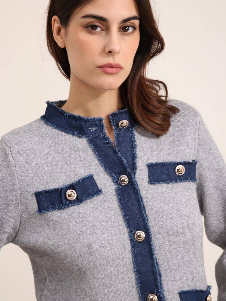 Cherry Paris – Cardigan - Mulher por atacado – Colete Duna - IS246530