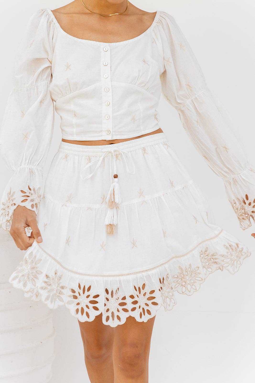 I AM PYLGRYM - Wholesale Blouse - Women's - Diva Schiffli Blouse6