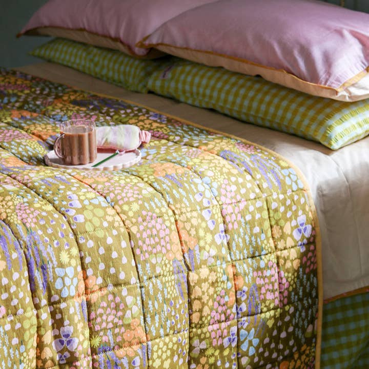 Mosey Me - Wholesale Bedding Pillowcase/Sham - Citrus Seersucker Standard Pillowcase Set5