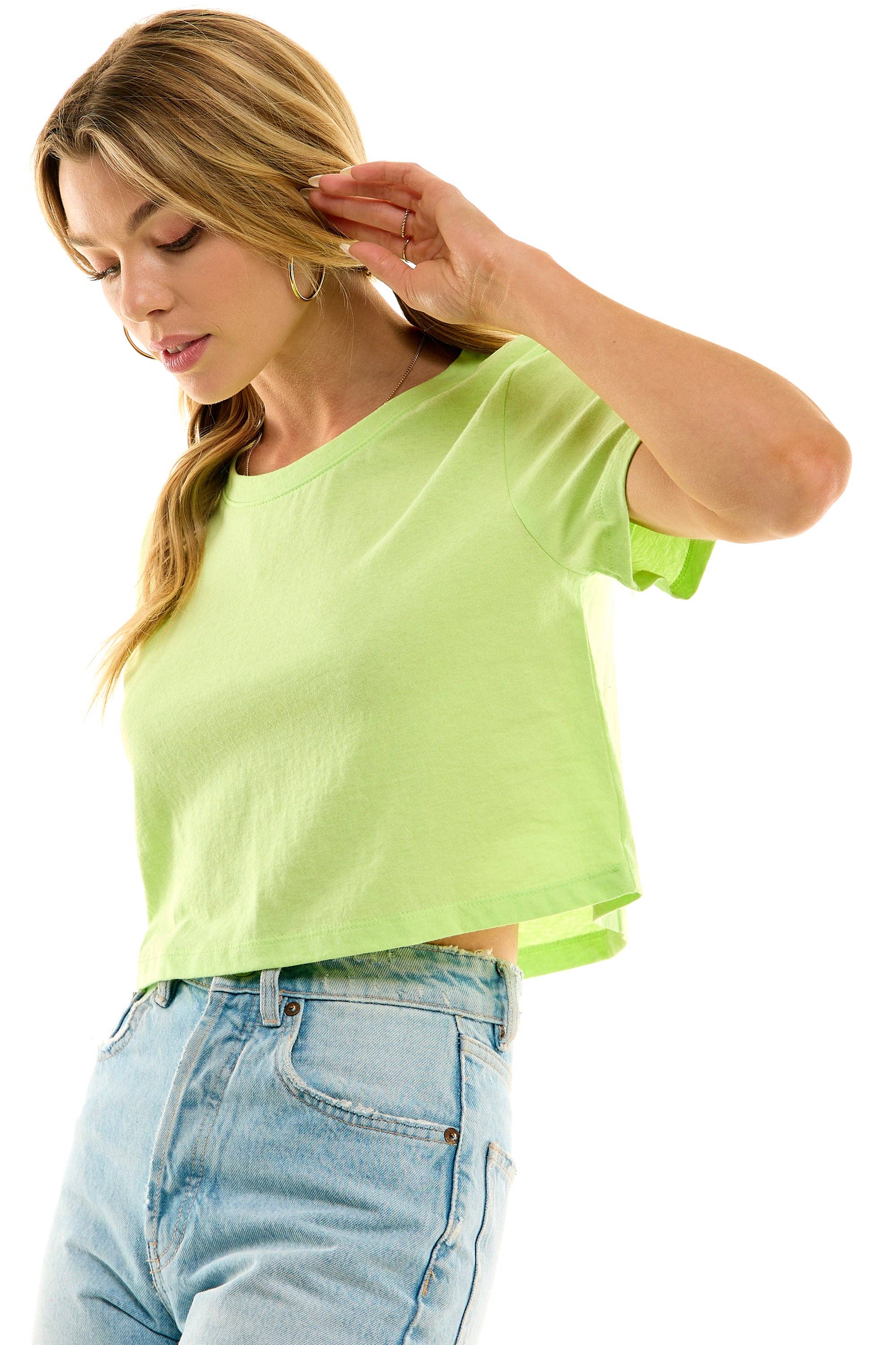 LOVING PEOPLE - Wholesale T-Shirt - Women's - Premium Cotton Crop Tees49