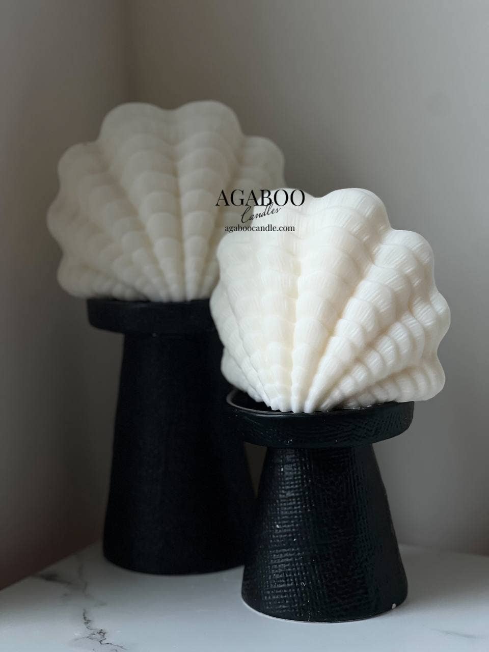Agaboo Candle - Wholesale Novelty Candle - Large Ocean Shell Candle 4.5x5.5in - Shells - Shaped10