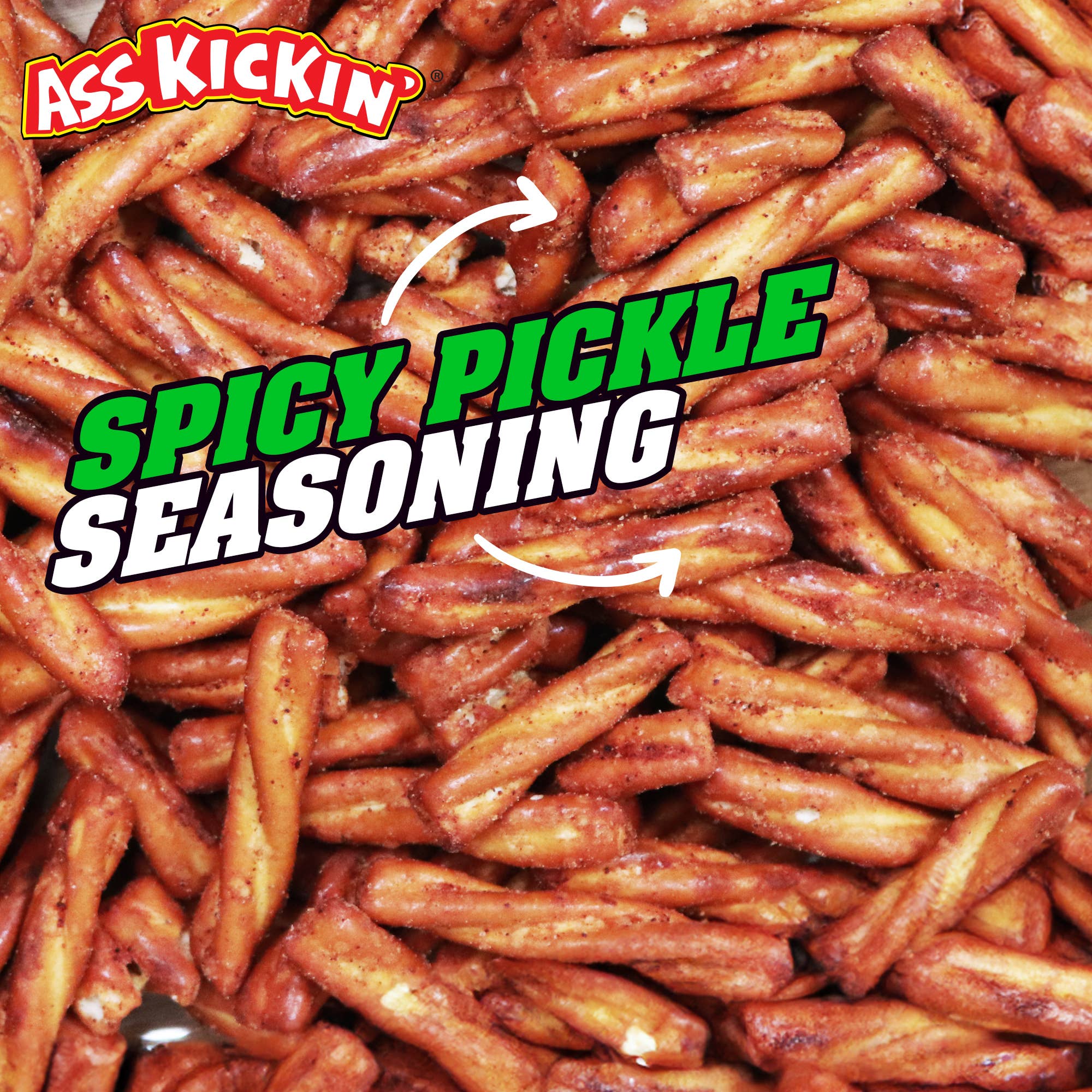 Southwest Specialty Food - Wholesale Pretzels - Ass Kickin' Spicy Pickle Pretzels, 5 oz Resealable Bags2