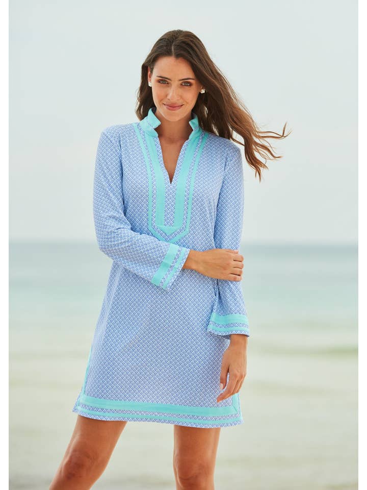 Cabana Life - Wholesale Dress - Women's - Lake Como Long Sleeve Tunic Dress (734-LC-1020)