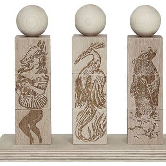 Dreamland natural stacking toy - montessori for wholesale by Wooden Story Sp. z o.o.