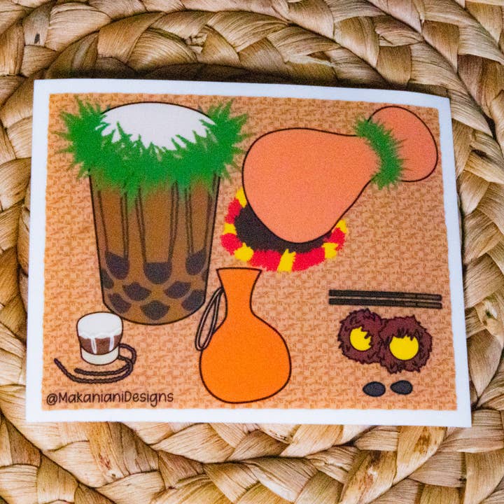 Mea Hula Sticker for wholesale by Highness Hawai'i