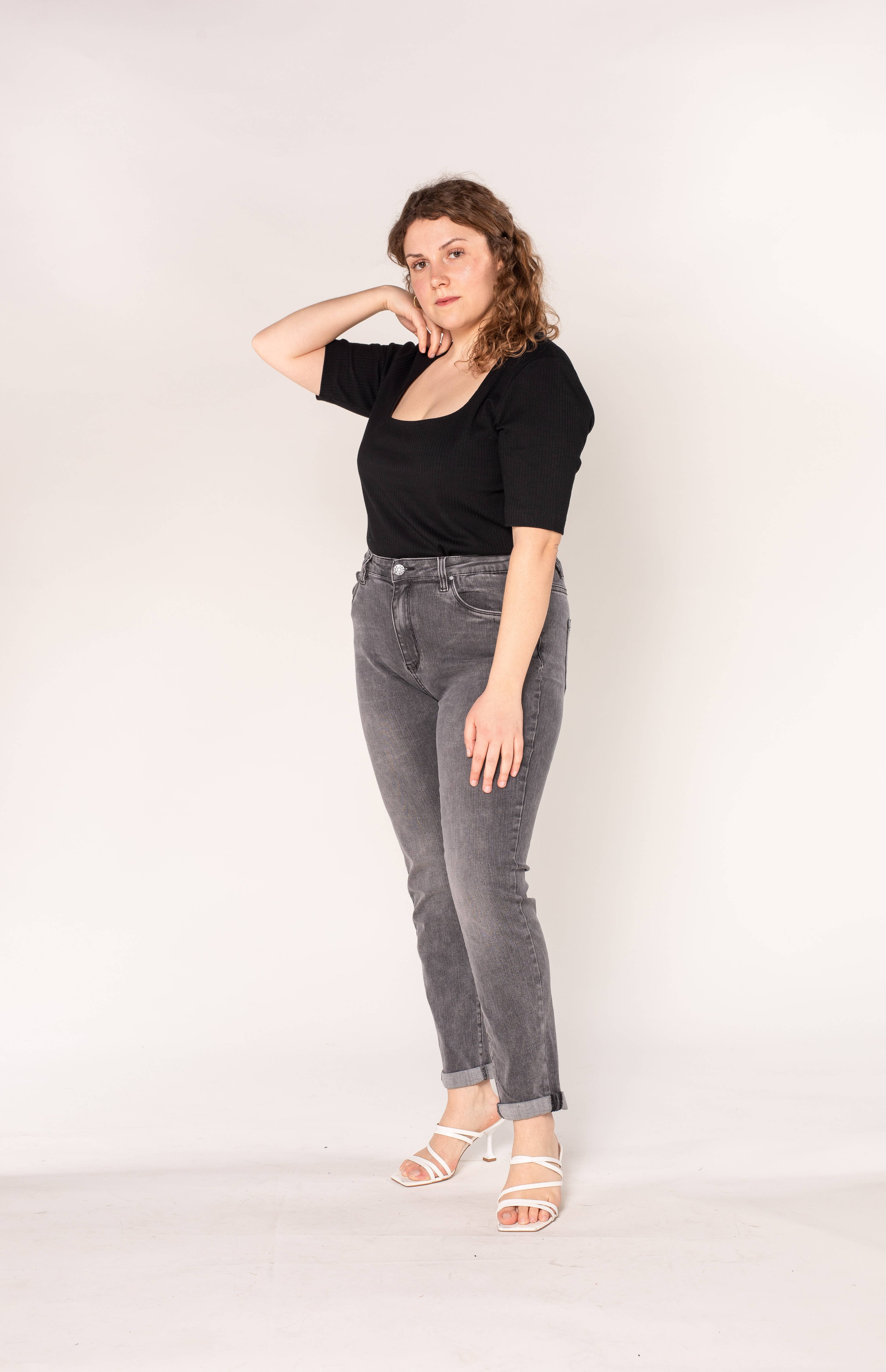 Nina Carter - Venta al por mayor Vaqueros - Mujer - Jeans ajustados elásticos de talla grande Nina Carter P102GT23