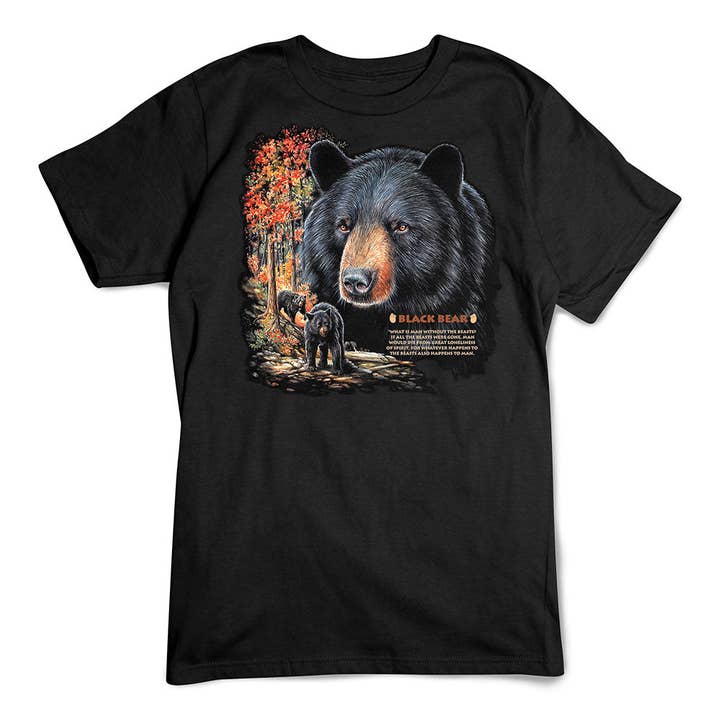 Black Bear T-Shirt for wholesale by Artopia
