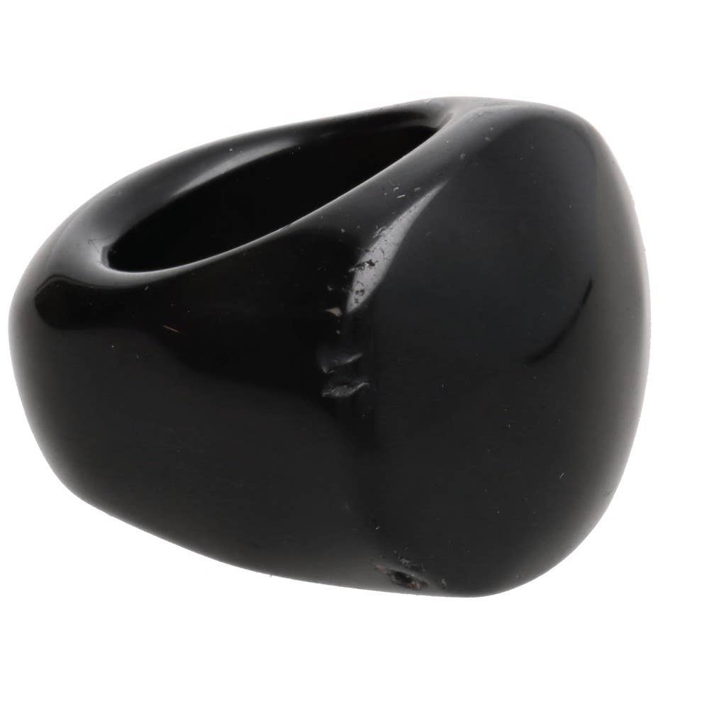 Vives de la Cortada S.L - Wholesale Multi-Stone Ring - Thick Obsidian Ring0
