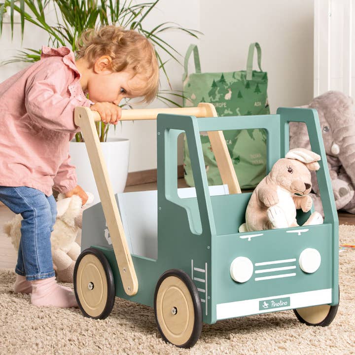 Pinolino Kinderträume GmbH - Wholesale Wood Toy - Kids - 'Dump Truck Fred' baby walker, green5