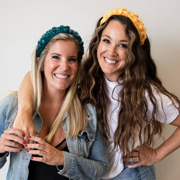 Headbands of Hope | One Purchased One Donated – Großhandel Fashion-Stirnband – Damen – Traditionelles Haarband mit Knoten aus Steinquarz — Blaugrün | Weicher Filz2