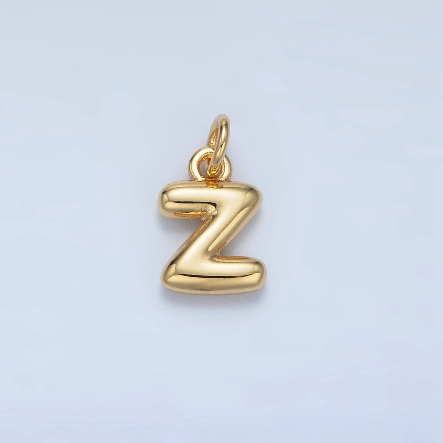 Aim Eternal - Wholesale Individual Charm/Pendant - 16K Gold Filled 10mm Initial Letter Chubby Balloon Mini Charm | A1591 - A160325