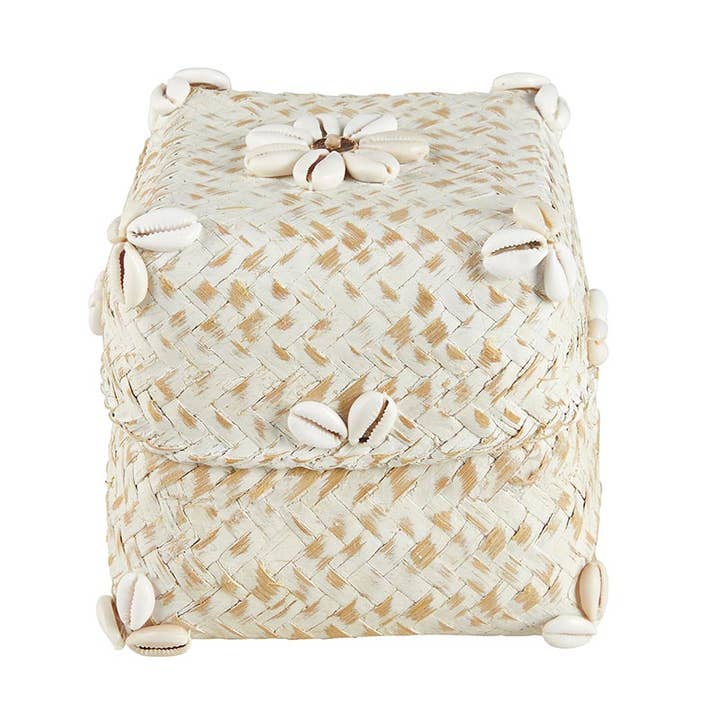 White Shell Basket for wholesale by 47th & Main (Creative Brands)