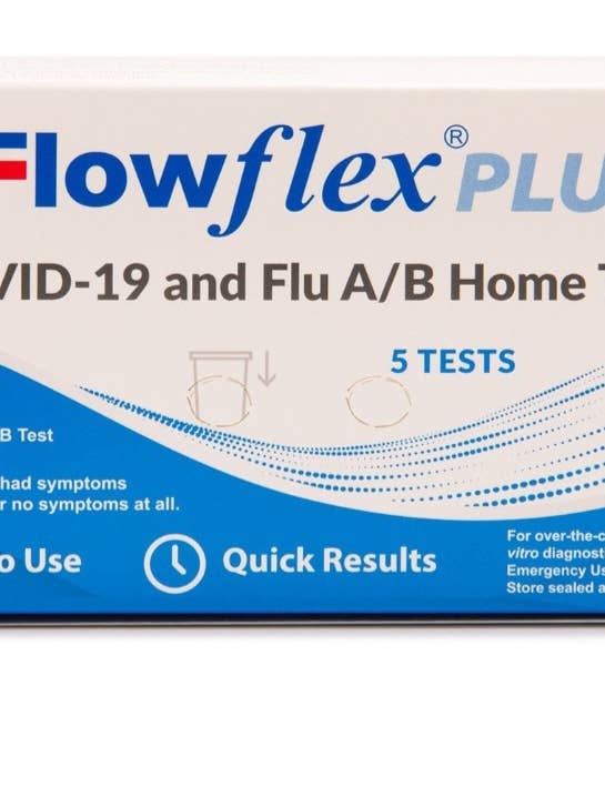Flowflex Plus COVID-19 & Influenza A/B 3-i-1 Antigentest 5-pak for engroshandel hos Majesitc Health