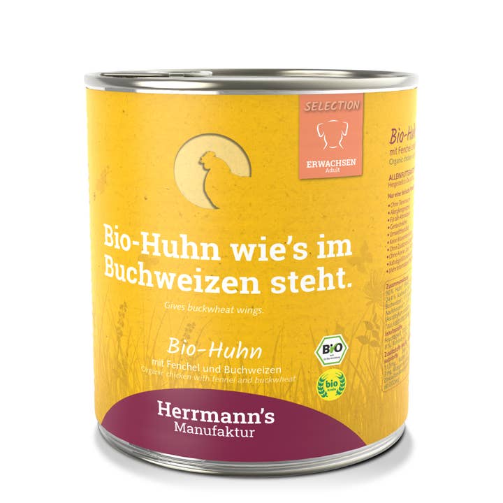 Finest Petfoods - Wholesale Pet Food - Dog - Herrmanns BIO ADULT Chicken 800 gr.
