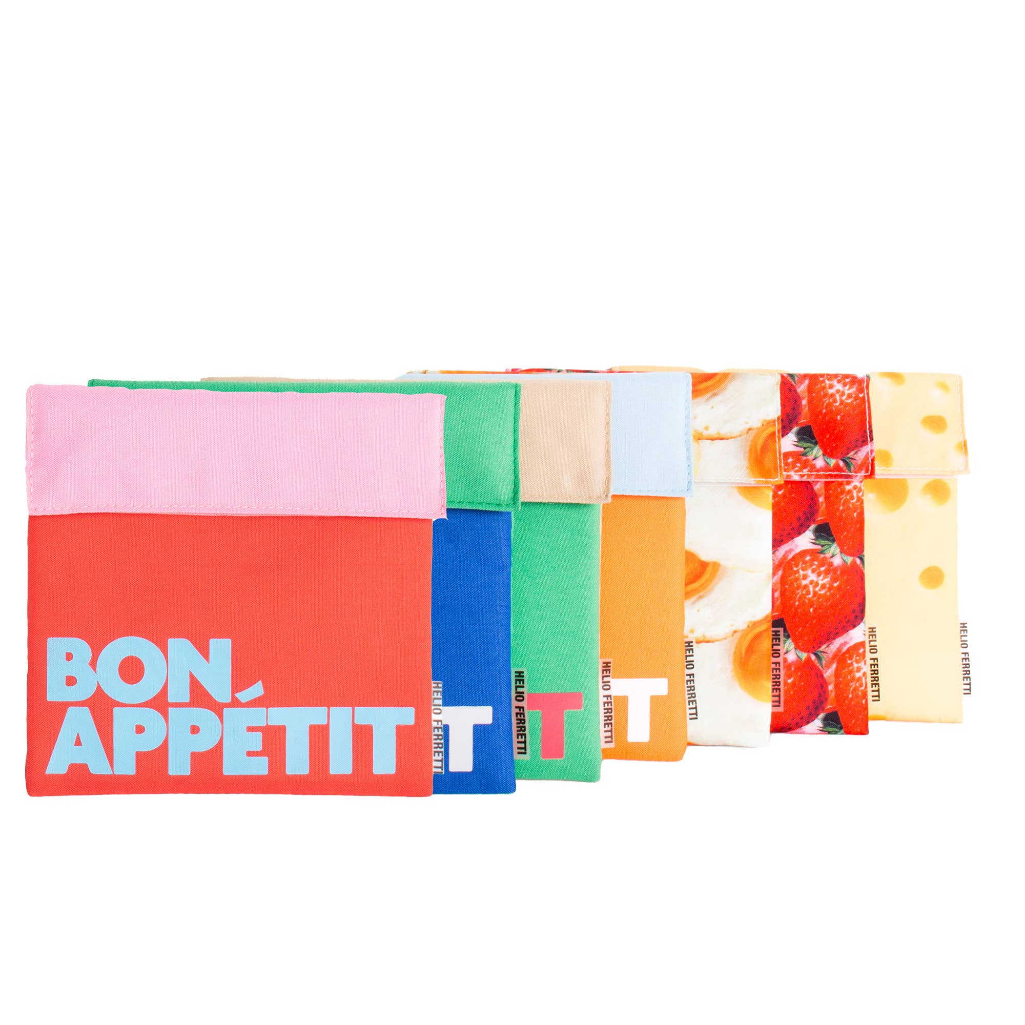 Helio Ferretti - Wholesale Lunch Bag/Box - ANTI-STAIN SNACK BAG ORANGE BON APPÉTIT  HF2