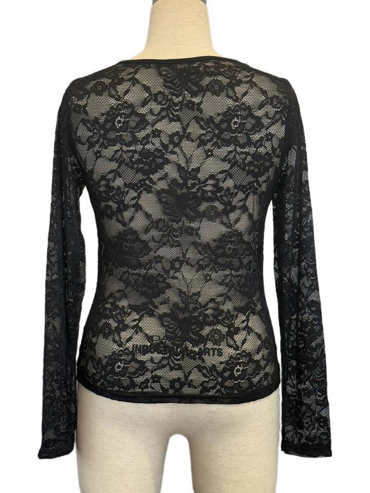 Mccolin - Wholesale Blouse – Women’s - Elegant Lace Long-Sleeve Top7