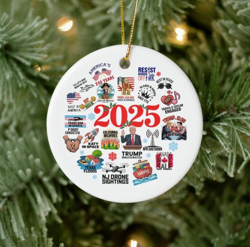 Embrova - Wholesale Ornament - 2025 Christmas Ornament, 2025 Notable Events Ornament2