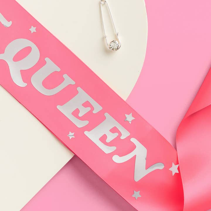 xo, Fetti - Wholesale Party Favor - Shot Queen Sash Accessory, Birthday Party Gift, Decor