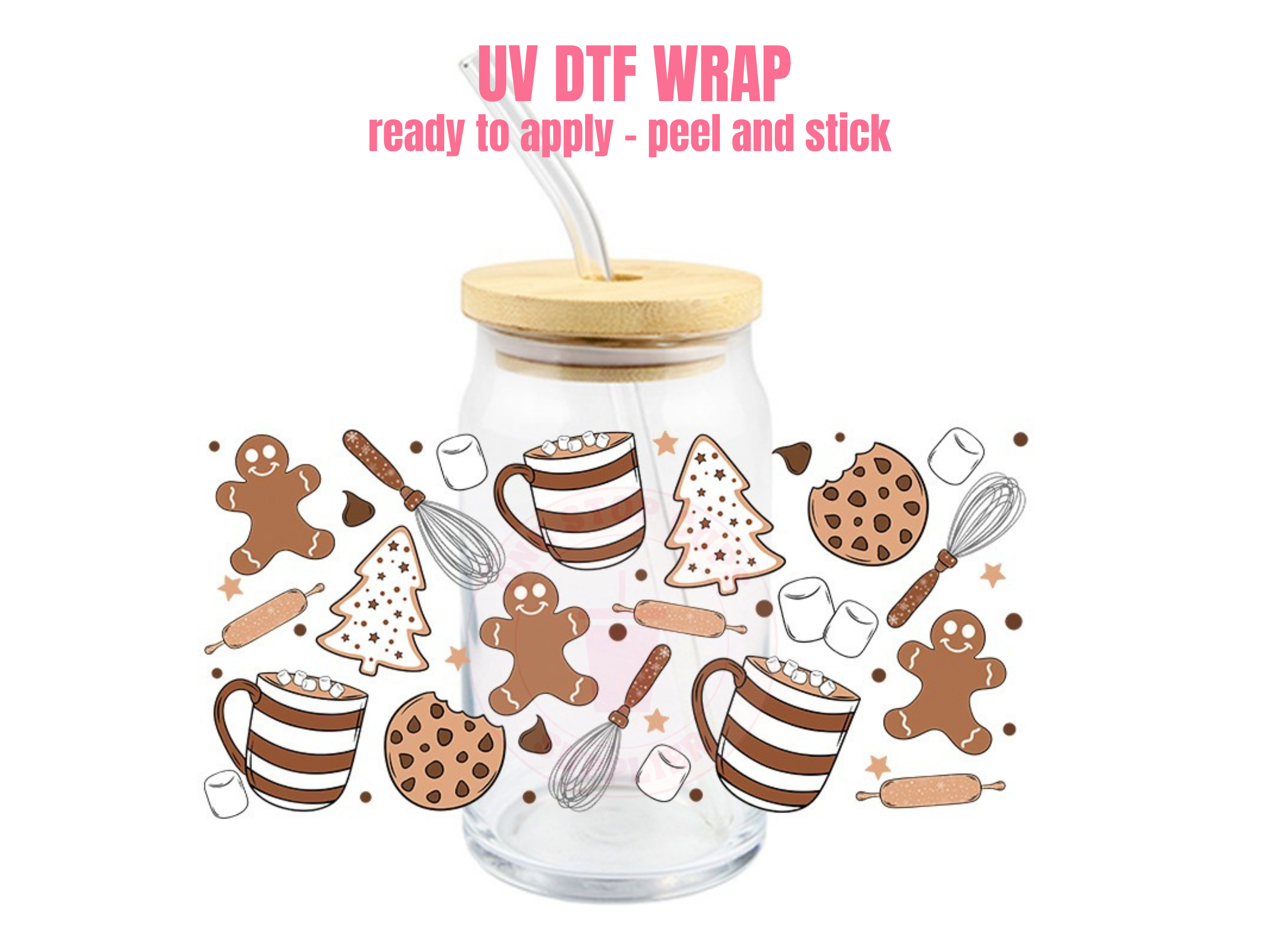 One Stop Cups – wholesale Sticker – UV DTF CUP WRAP F #3420