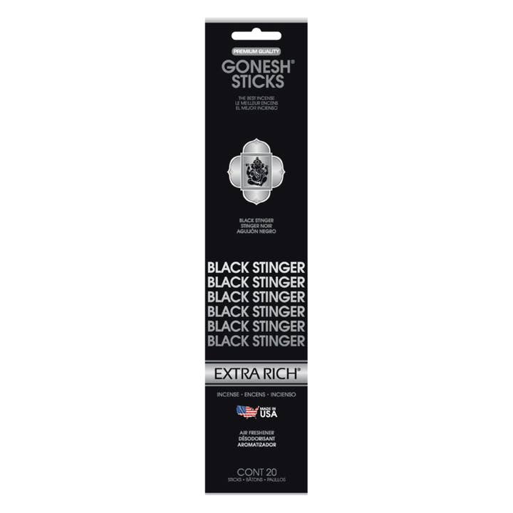 Gonesh - Wholesale Incense - Incense Sticks: Gonesh Extra Rich Blended Black Stinger