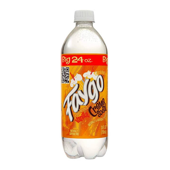 Pops Distro Inc - Vente Sodas/boissons gazeuses - Paquet de 6 bouteilles de crème à la vanille Faygo (24 oz)