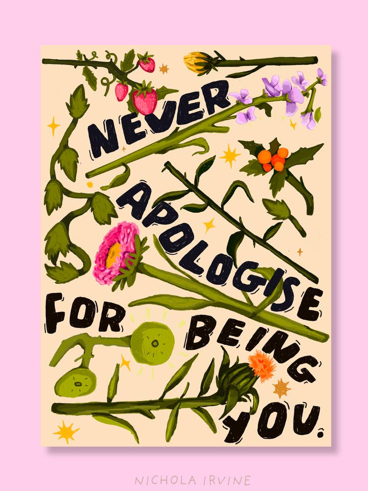 Verontschuldigingen Kunstdruk voor wholesale door Nichola Irvine