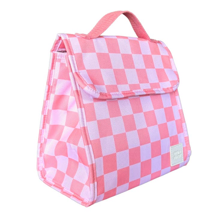 ava + oliver - Wholesale Lunch bag/box - Lunch Tote | Pink Checker1